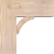 Ekena Millwork Thorton Block Smooth Bracket w/ Offset Brace, Douglas Fir, 7 1/2"W x 18"D x 18"H BKT0806X18X18THR05SDF - alternate 2